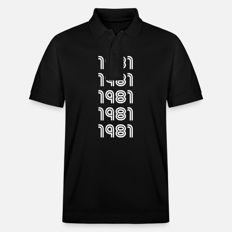 1981 - Polo PREPSTER bio Stanley/Stella Unisexe - noir