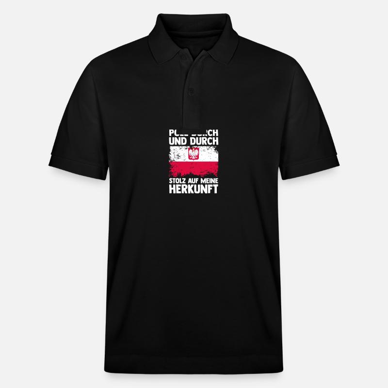 Polonais Pologne - Polo PREPSTER bio Stanley/Stella Unisexe - noir
