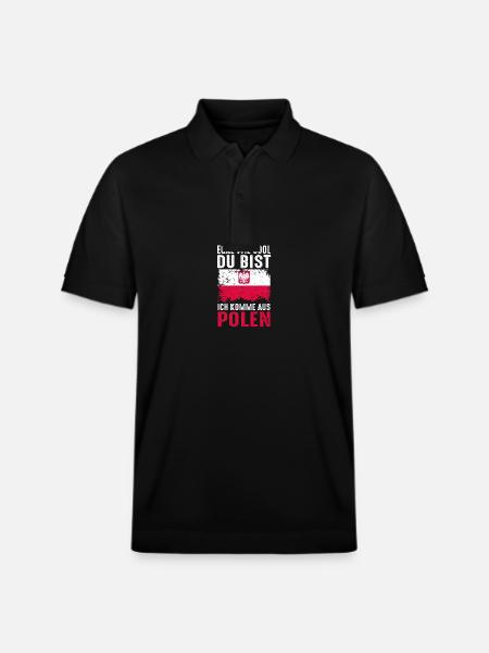 Pole Polnisch Polen - Stanley/Stella Unisex Bio-Poloshirt PREPSTER - Schwarz