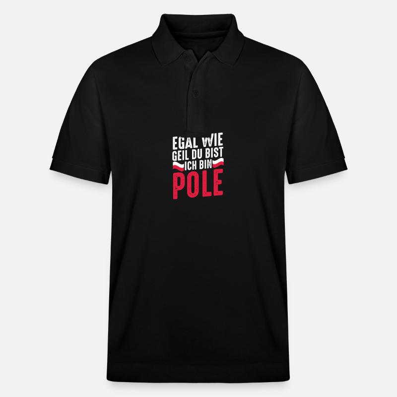 Polonais Pologne - Polo PREPSTER bio Stanley/Stella Unisexe - noir