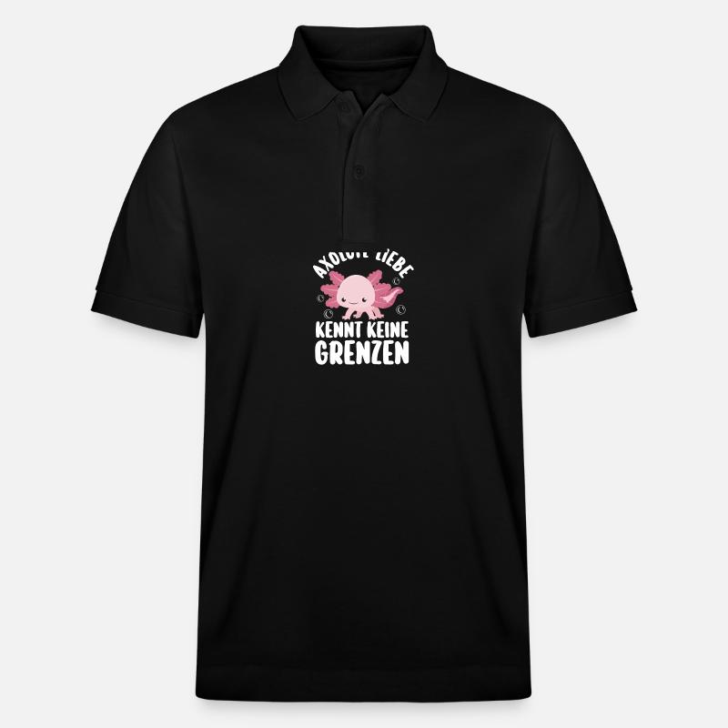 Axolotl - Stanley/Stella Unisex Organic Polo Shirt PREPSTER - black