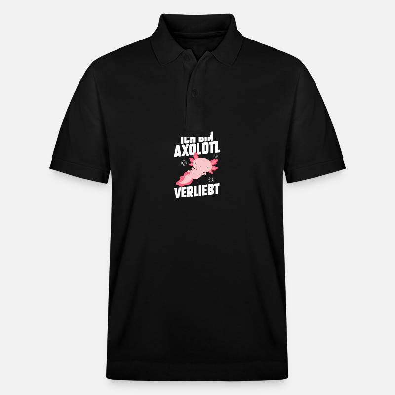 Axolotl - Stanley/Stella Unisex Bio-Poloshirt PREPSTER - Schwarz