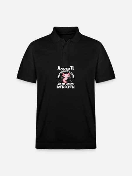 Axolotl - Polo PREPSTER bio Stanley/Stella Unisexe - noir
