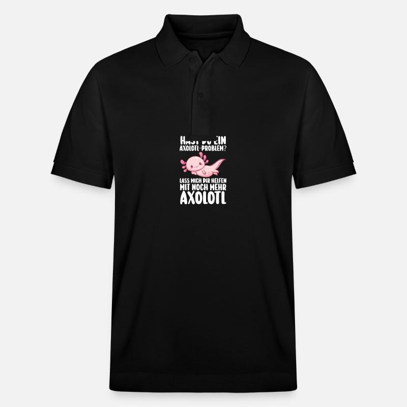 Axolotl - Stanley/Stella Unisex Bio-Poloshirt PREPSTER - Schwarz