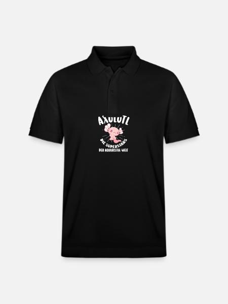 Axolotl - Stanley/Stella Unisex Organic Polo Shirt PREPSTER - black