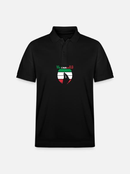 Italy Italian Vaffanculo - Stanley/Stella Unisex Organic Polo Shirt PREPSTER - black