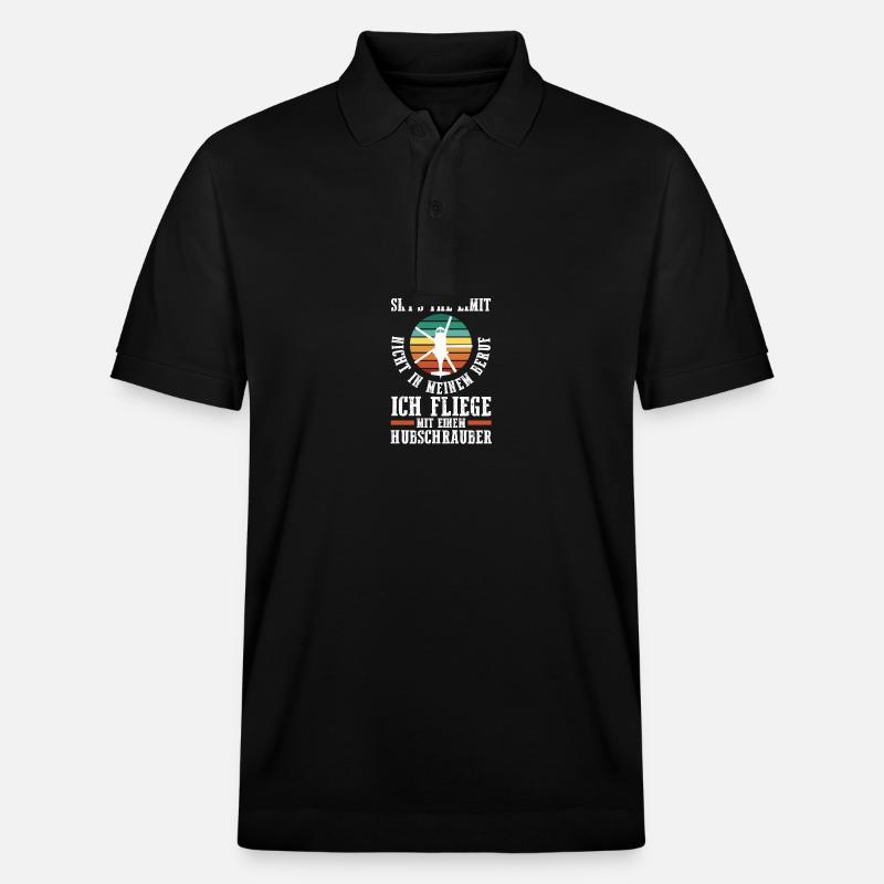 Pilote Hélicoptère Hélicoptère - Polo PREPSTER bio Stanley/Stella Unisexe - noir