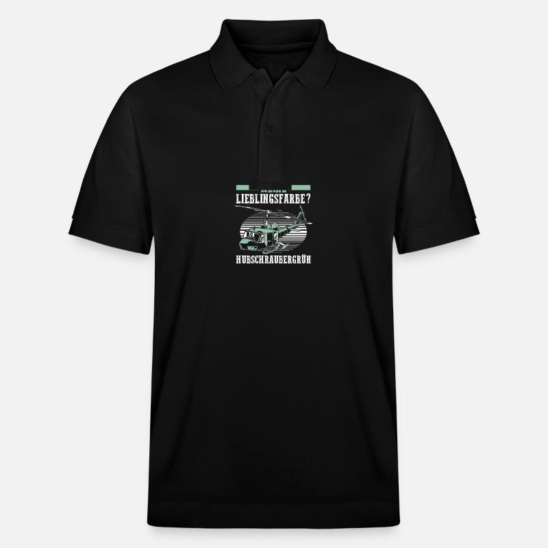 Pilote Hélicoptère Hélicoptère - Polo PREPSTER bio Stanley/Stella Unisexe - noir