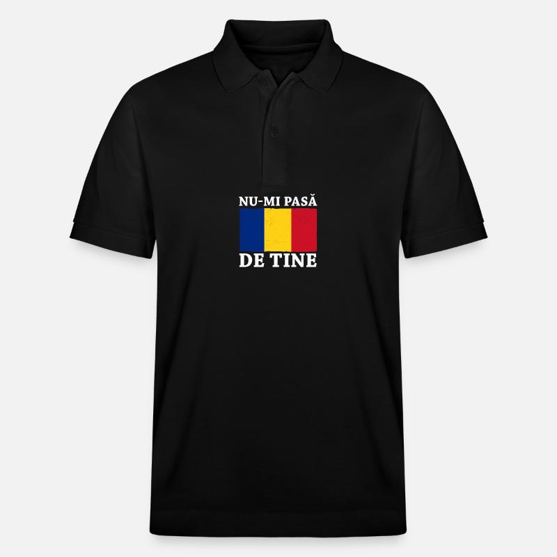 Rumänen Rumänien - Stanley/Stella Unisex Bio-Poloshirt PREPSTER - Schwarz