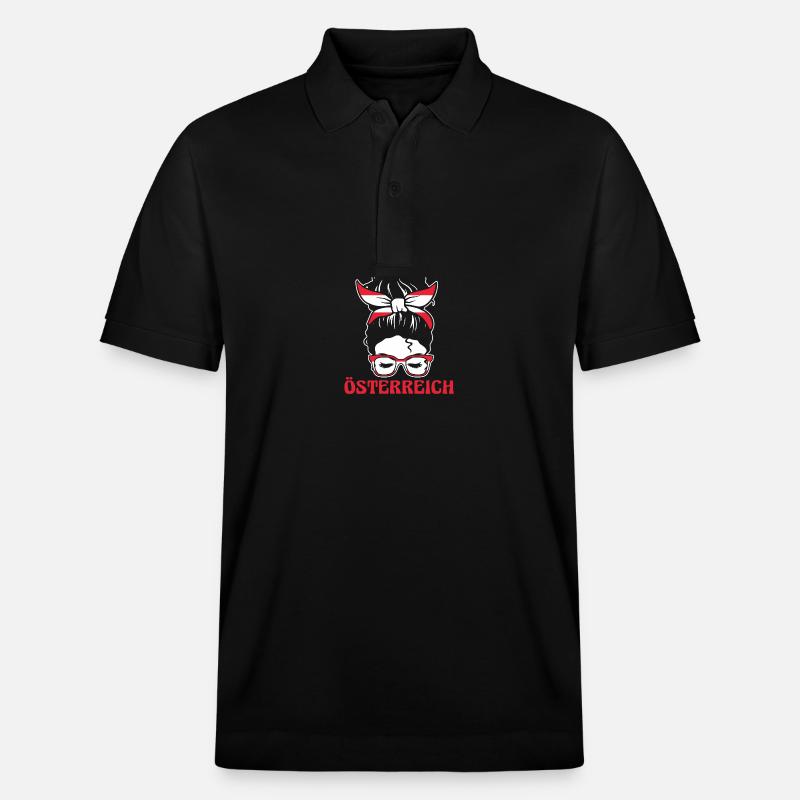 Autrichiens Autriche - Polo PREPSTER bio Stanley/Stella Unisexe - noir