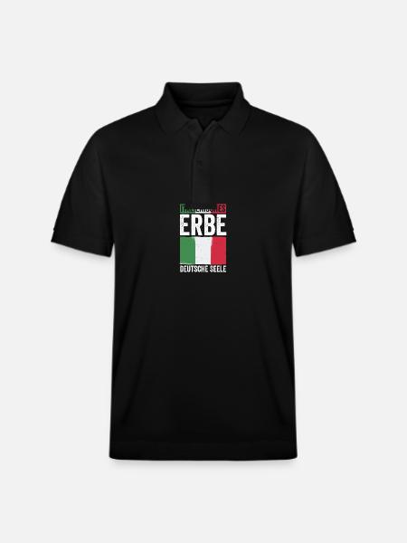 Italians Germany Italy - Stanley/Stella Unisex Organic Polo Shirt PREPSTER - black