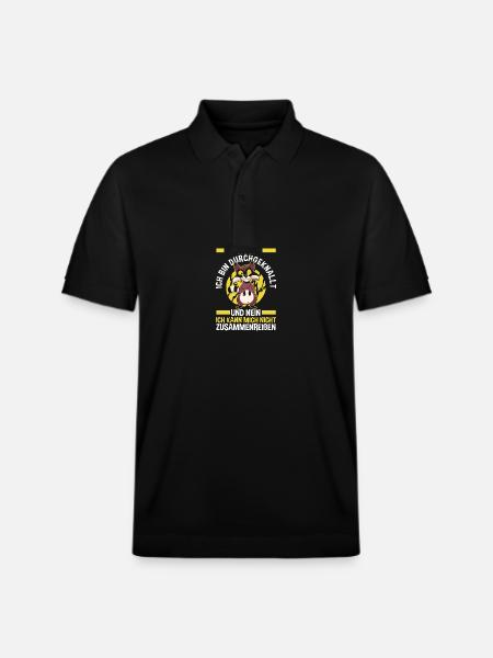 Coworkers Funny Gift - Stanley/Stella Unisex Organic Polo Shirt PREPSTER - black