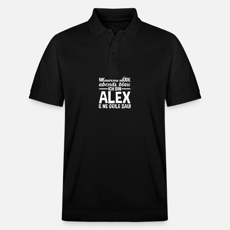 Alexander Alexandra Alexa Alex - Stanley/Stella Unisex Bio-Poloshirt PREPSTER - Schwarz