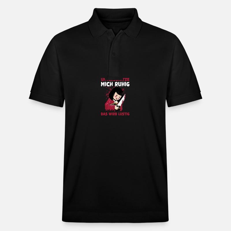 Sous-estimez-moi, ça va être drôle - Polo PREPSTER bio Stanley/Stella Unisexe - noir