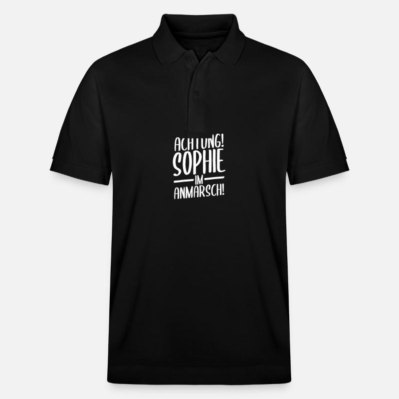 Prénom Sophie - Polo PREPSTER bio Stanley/Stella Unisexe - noir