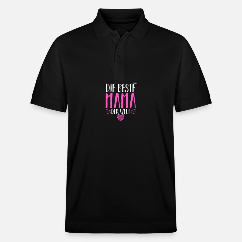 Meilleure maman du monde - Polo PREPSTER bio Stanley/Stella Unisexe - noir