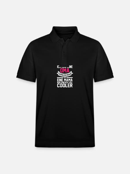Großmutter Oma - Stanley/Stella Unisex Bio-Poloshirt PREPSTER - Schwarz