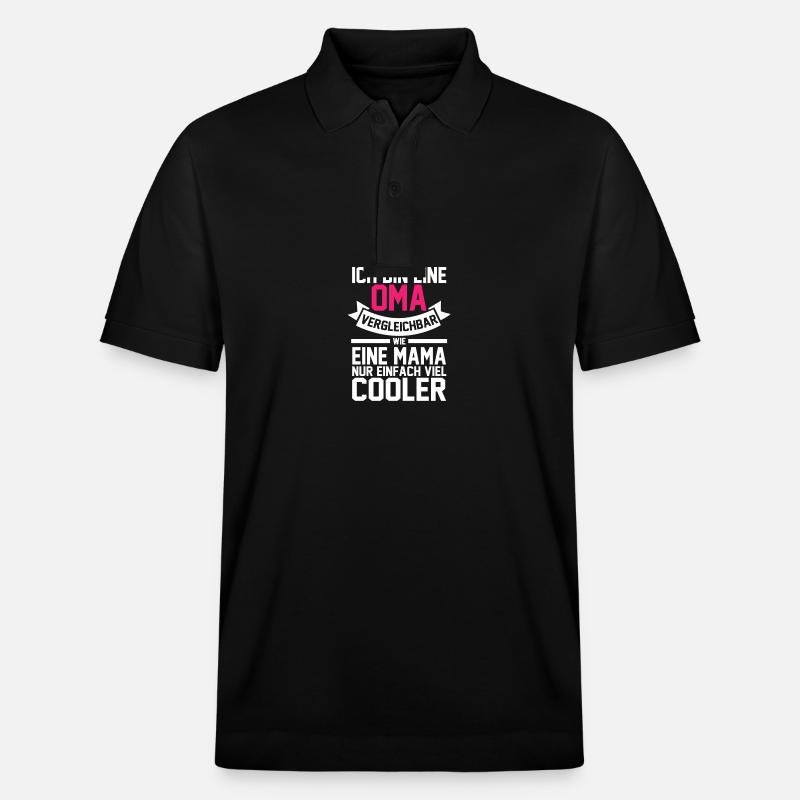 Großmutter Oma - Stanley/Stella Unisex Bio-Poloshirt PREPSTER - Schwarz