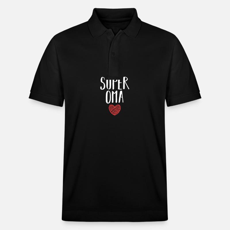 Großmutter Oma - Stanley/Stella Unisex Bio-Poloshirt PREPSTER - Schwarz