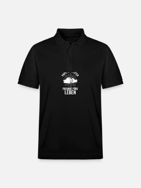 Father Dad And Daughter - Stanley/Stella Unisex Organic Polo Shirt PREPSTER - black