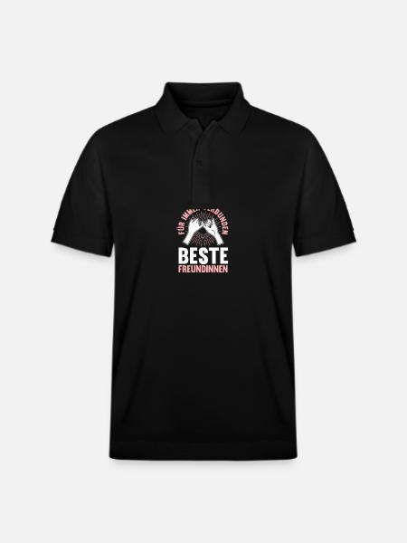 Best friend - Stanley/Stella Unisex Organic Polo Shirt PREPSTER - black