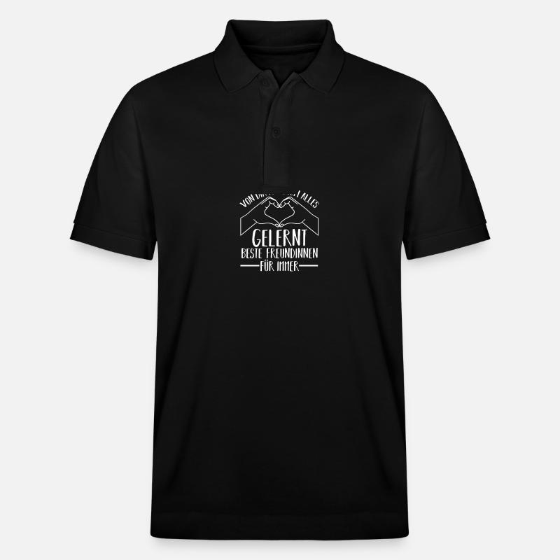 Beste Freundin - Stanley/Stella Unisex Bio-Poloshirt PREPSTER - Schwarz