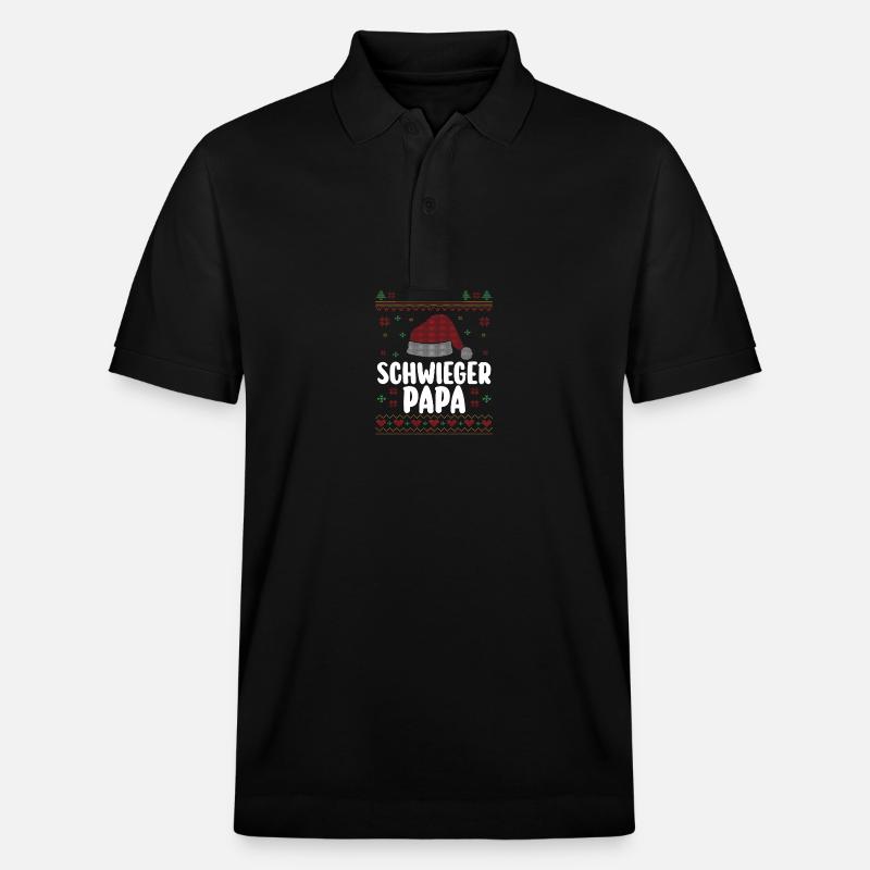 Noël Père Noël Beau-père - Polo PREPSTER bio Stanley/Stella Unisexe - noir
