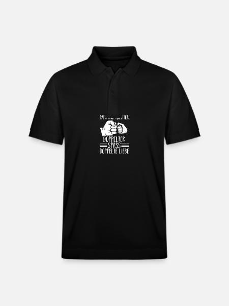 Dad And Daughter - Stanley/Stella Unisex Organic Polo Shirt PREPSTER - black