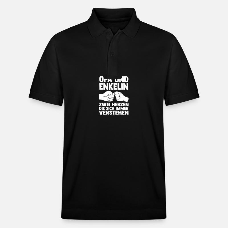 Papi et petit-fils - Polo PREPSTER bio Stanley/Stella Unisexe - noir