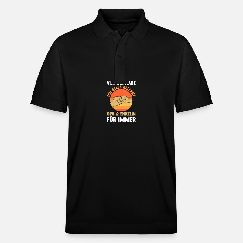Opa Und Enkelin - Stanley/Stella Unisex Bio-Poloshirt PREPSTER - Schwarz