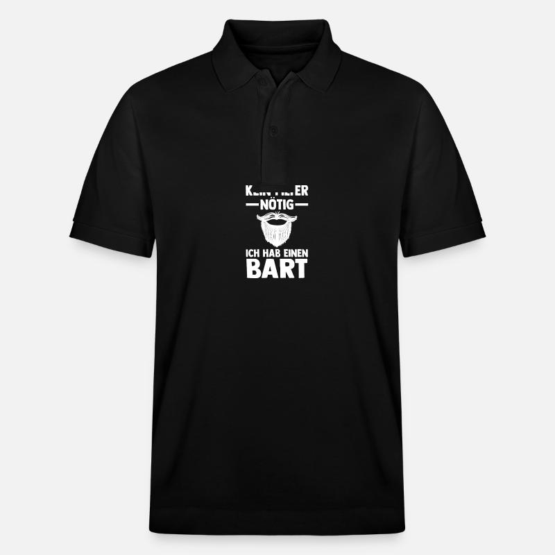Bärtig Bartträger Bart - Stanley/Stella Unisex Bio-Poloshirt PREPSTER - Schwarz