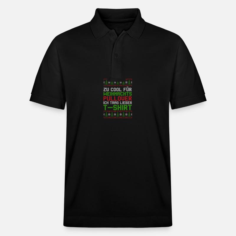 Père Noël Noël laid Noël - Polo PREPSTER bio Stanley/Stella Unisexe - noir
