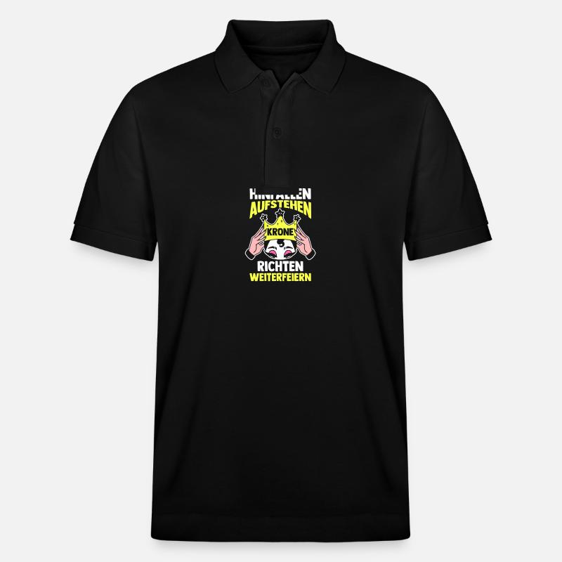 Costume de carnaval Carnaval - Polo PREPSTER bio Stanley/Stella Unisexe - noir
