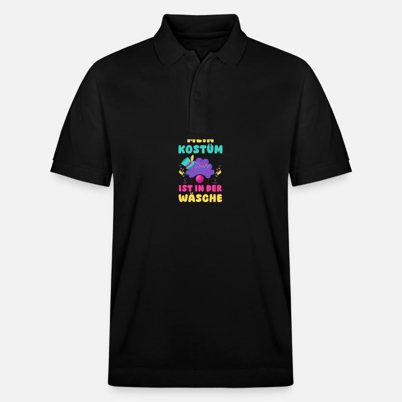 Costume de carnaval Carnaval - Polo PREPSTER bio Stanley/Stella Unisexe - noir