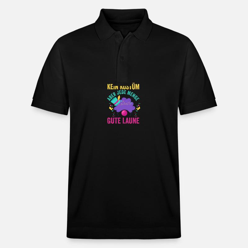 Karnevalskostüm Fasching Karneval - Stanley/Stella Unisex Bio-Poloshirt PREPSTER - Schwarz
