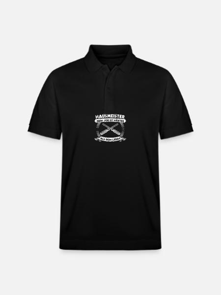 Facility Manager Caretaker Caretaker - Stanley/Stella Unisex Organic Polo Shirt PREPSTER - black