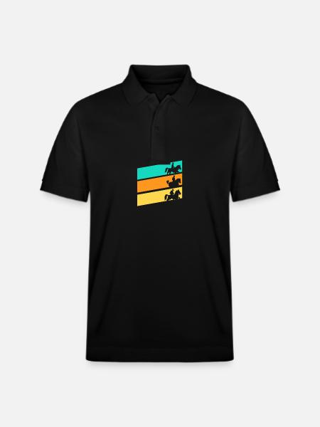 Cheval - Polo PREPSTER bio Stanley/Stella Unisexe - noir