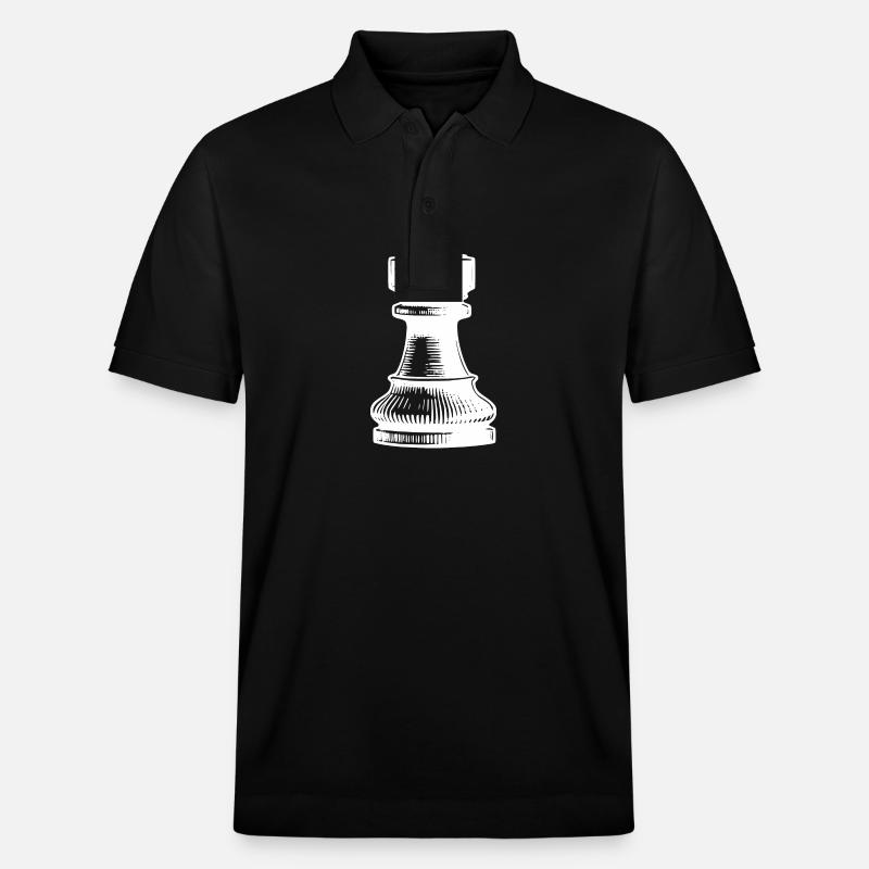 Jeu d’échecs Chess Figure Tower - Polo PREPSTER bio Stanley/Stella Unisexe - noir
