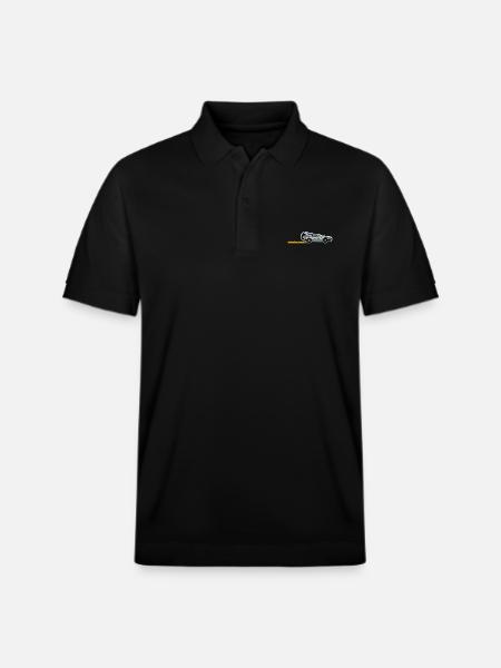 Back To The Future Embroidered DeLorean - Stanley/Stella Unisex Organic Polo Shirt PREPSTER - black