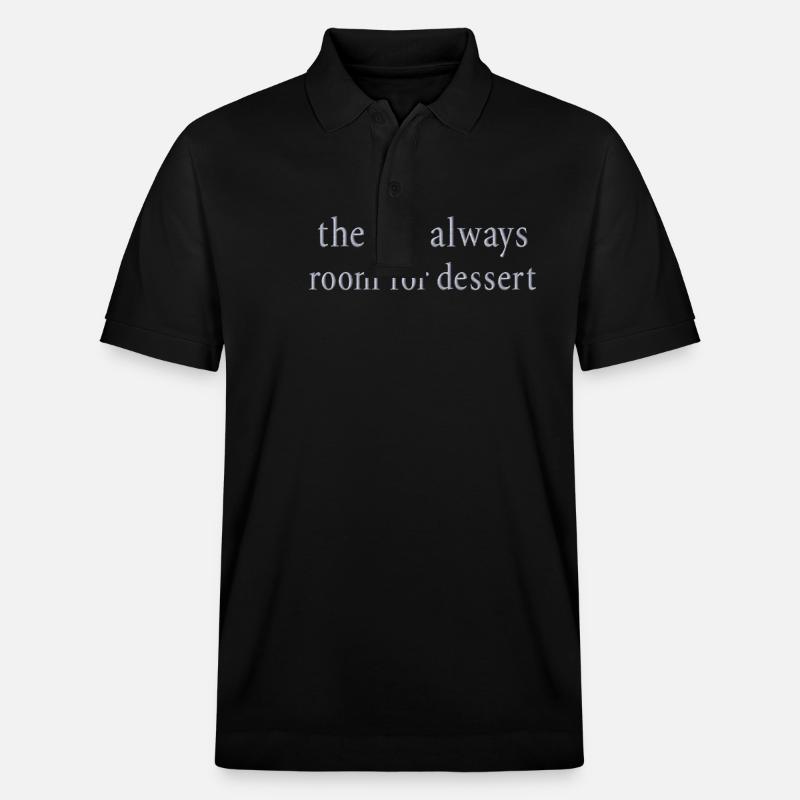 Statement Dessert bestickt - Stanley/Stella Unisex Bio-Poloshirt PREPSTER - Schwarz