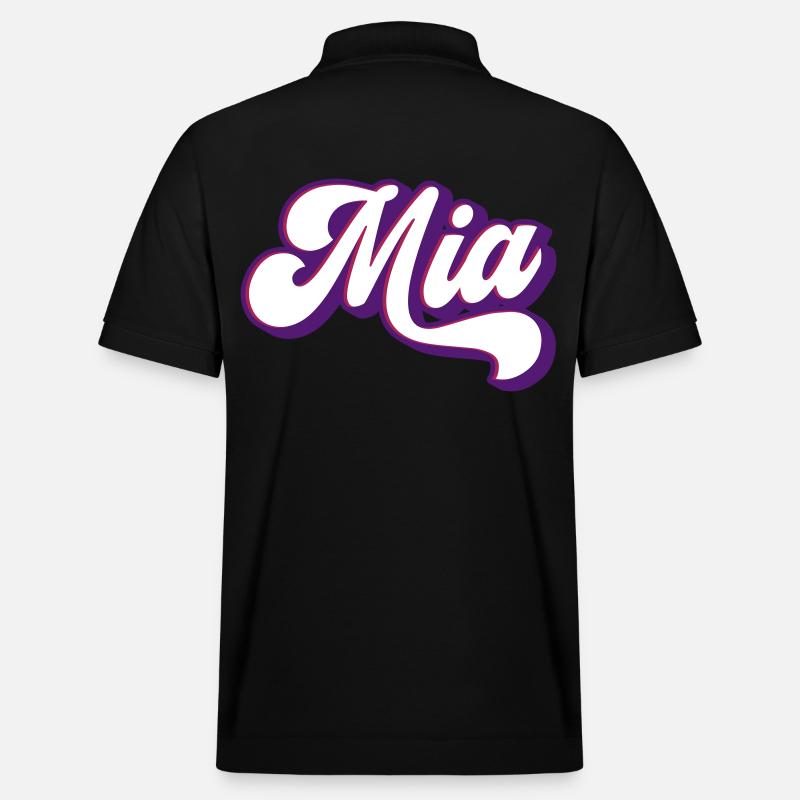 Mia | Farben änderbar - Stanley/Stella Unisex Bio-Poloshirt PREPSTER - Schwarz