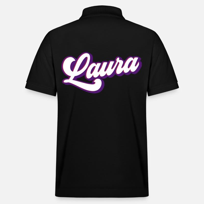 Laura | Farben änderbar - Stanley/Stella Unisex Bio-Poloshirt PREPSTER - Schwarz