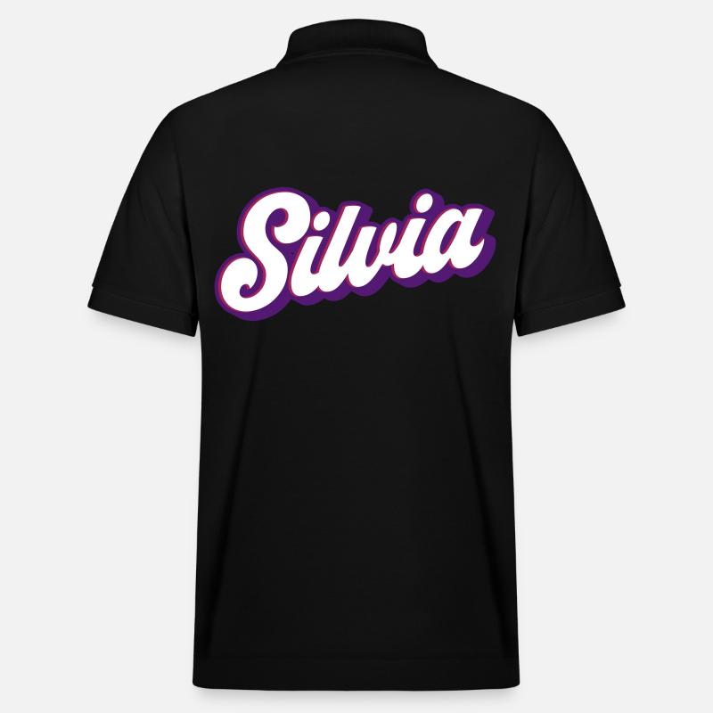 Silvia | Farben änderbar - Stanley/Stella Unisex Bio-Poloshirt PREPSTER - Schwarz