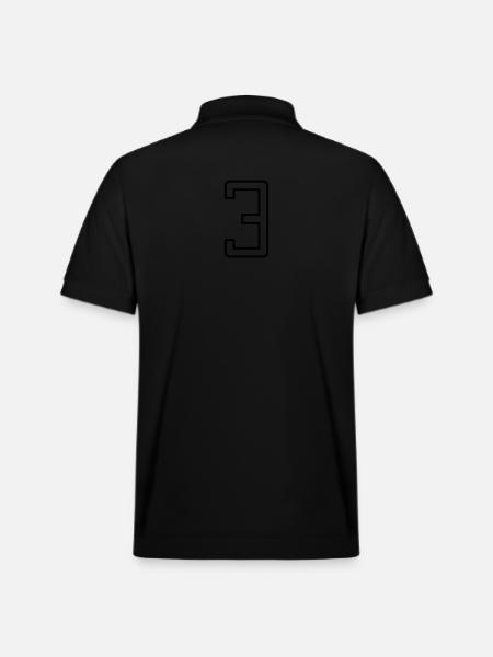 Number 3 - Polo PREPSTER bio Stanley/Stella Unisexe - noir