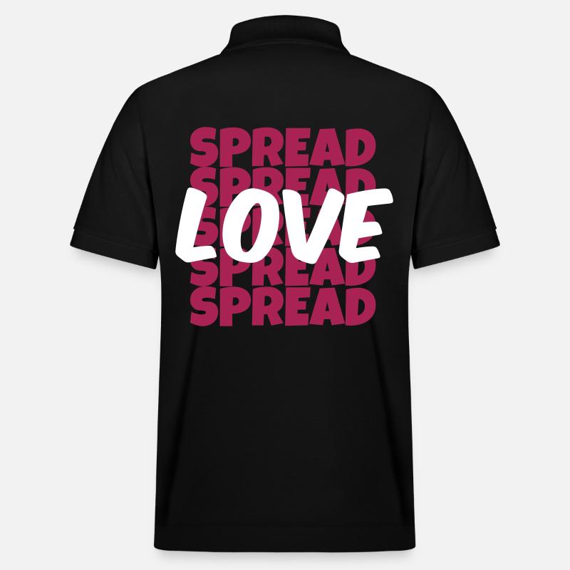 Conception de chemise Spread Love - Polo PREPSTER bio Stanley/Stella Unisexe - noir