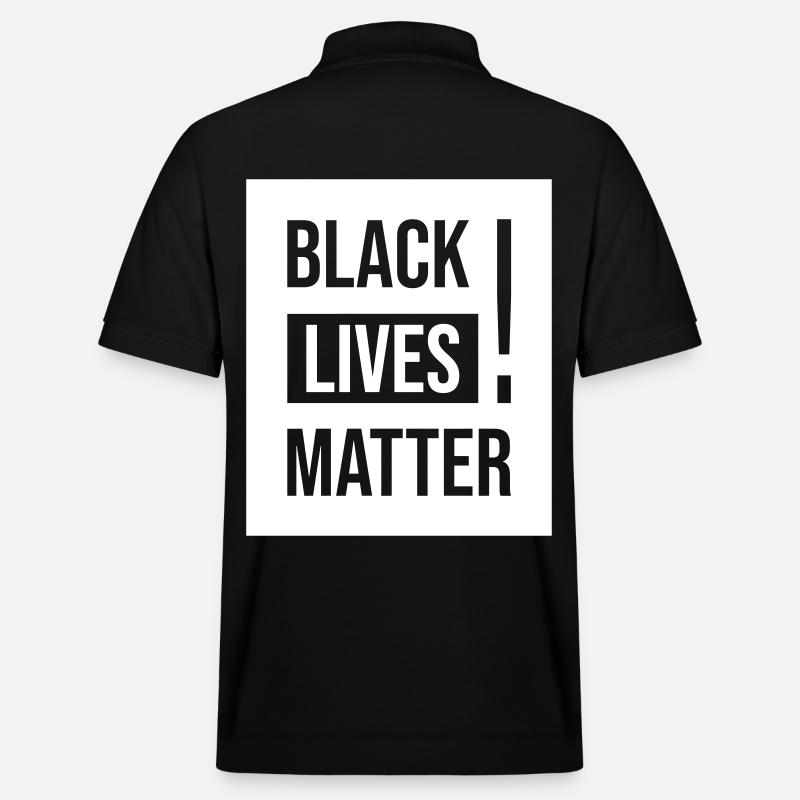 Protest Black Lives Matter - Stanley/Stella Unisex Bio-Poloshirt PREPSTER - Schwarz