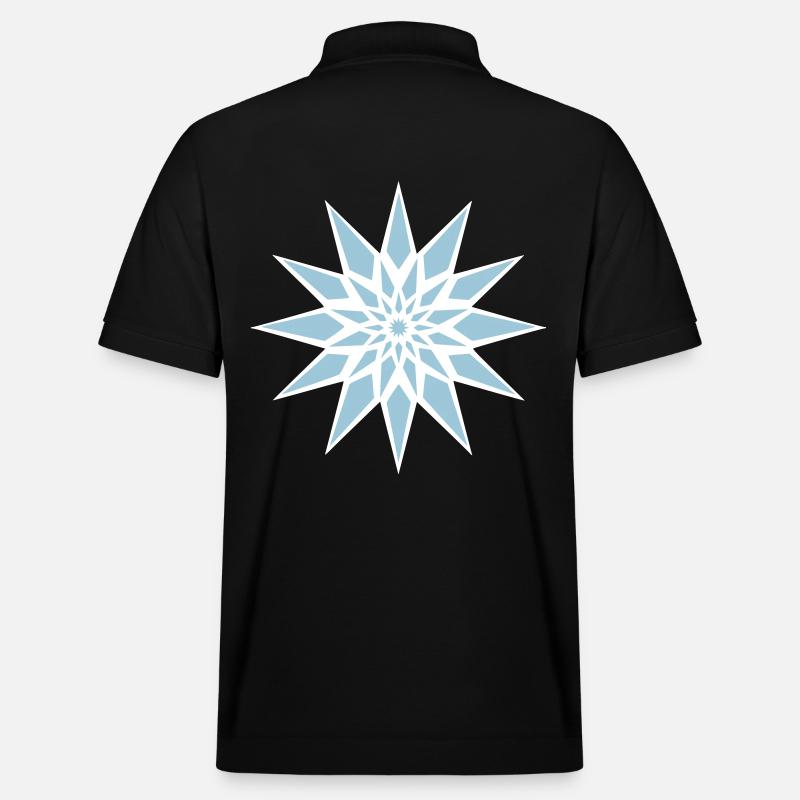 Stern Eiskristall - Stanley/Stella Unisex Bio-Poloshirt PREPSTER - Schwarz