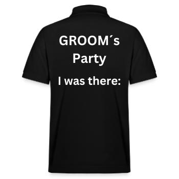 Groom ́s Party - J’y étais - JGA - Polo PREPSTER bio Stanley/Stella Unisexe - noir - Dos - Andy (188cm)