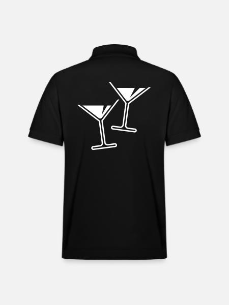 XSommerliche Grüße (White) - Stanley/Stella Unisex Organic Polo Shirt PREPSTER - black