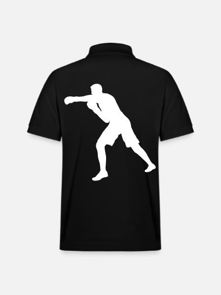 Boxer Schlag in weiß - Stanley/Stella Unisex Bio-Poloshirt PREPSTER - Schwarz